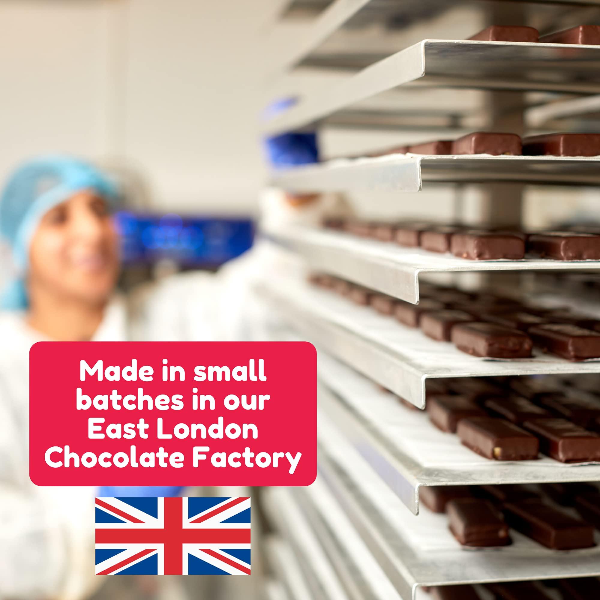 Vive Vive Dark Chocolate Coated Mixed Box Protein Bites - Gluten Free and Vegan - High Fibre Mini Protein Bars - Pack of 21