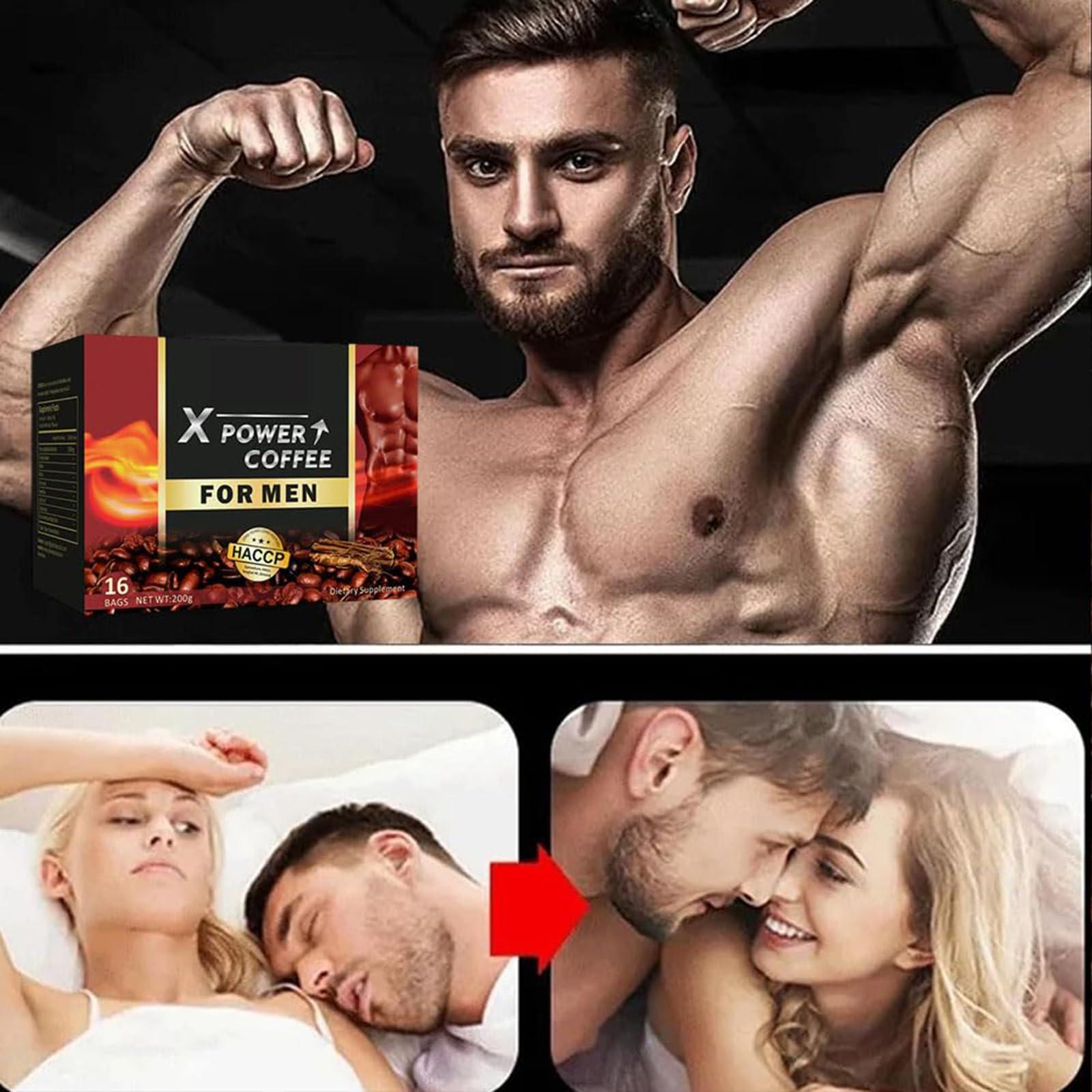 BIUBIULOVE X Power Coffee, X Power Coffee for Men, Instant Power Coffee For Men, The Secret To Strong Men, Men\'s Power Energy Coffee For Male (2 Box)