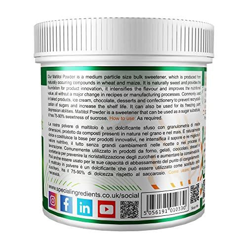 SPECIAL INGREDIENTS Maltitol Powder 5kg Premium Quality, Vegan, Non-GMO, Gluten Free, Non-irradiated Recyclable Container