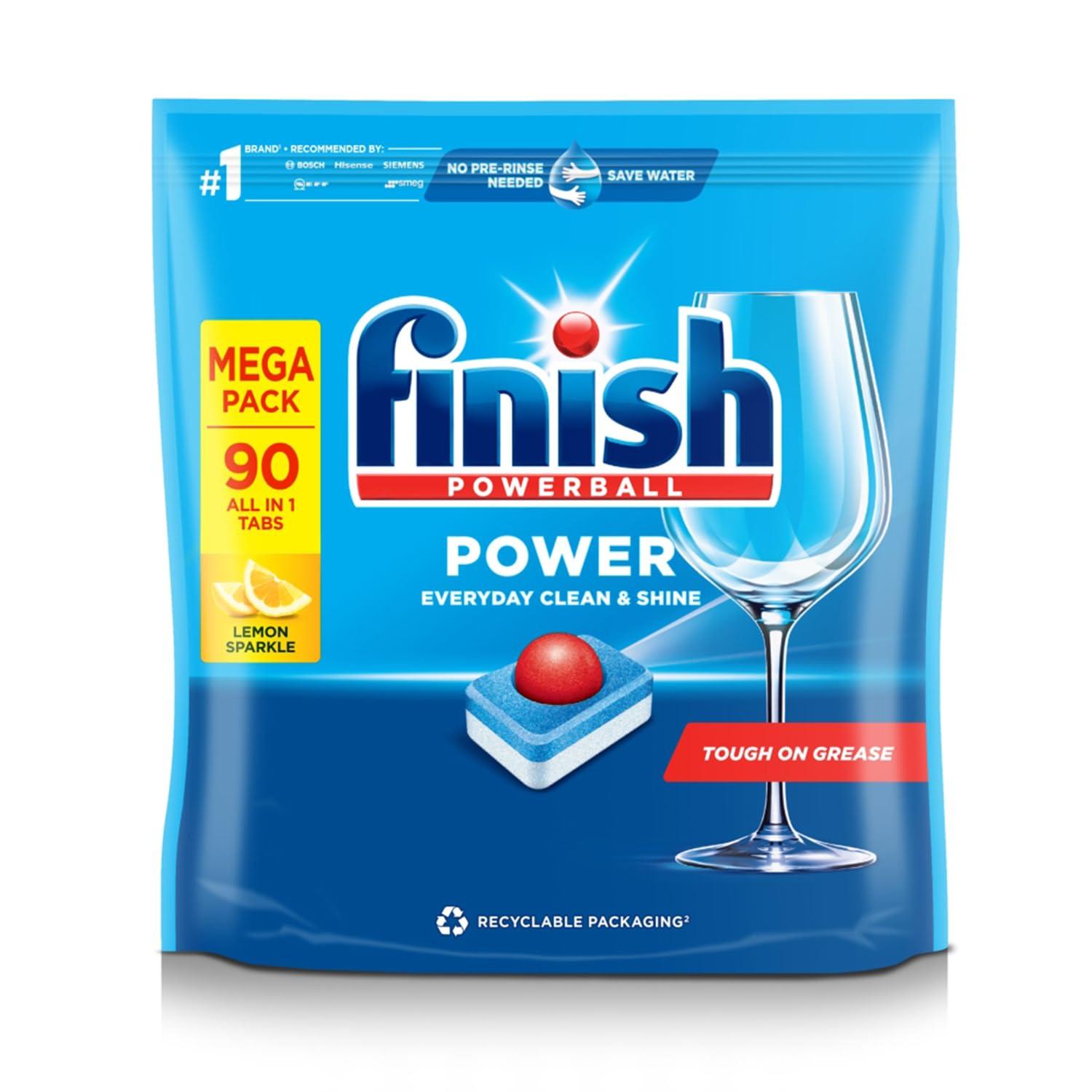 Finish Finish Powerball All in 1 Max Lemon Dishwasher Mega Value 2x90 Tablets