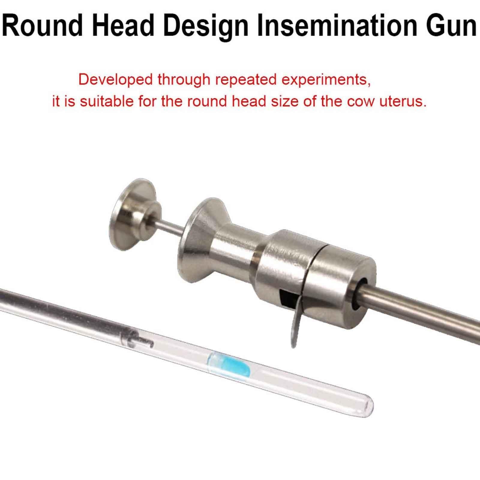 JINGEDD JINGEDD Visual Insemination Gun,Cattle Insemination Kit,Professional Visual Insemination Gun Whit 4.3 Inch Rotation Adjustable Screen,Heating Constant Temperature,Vibration Massage,For Cows