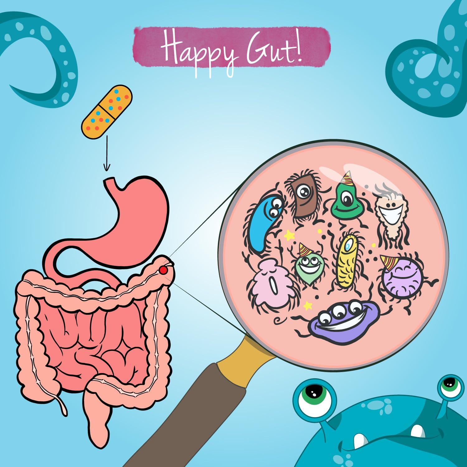 Vegavero Organic Probiotics for Kids Vegavero | NO Additives | Organic Prebiotic Inulin and 5 Bacterial Strains with 10 Billion CFU | for Children 3+ Years | 75g Powder | Spoon Included