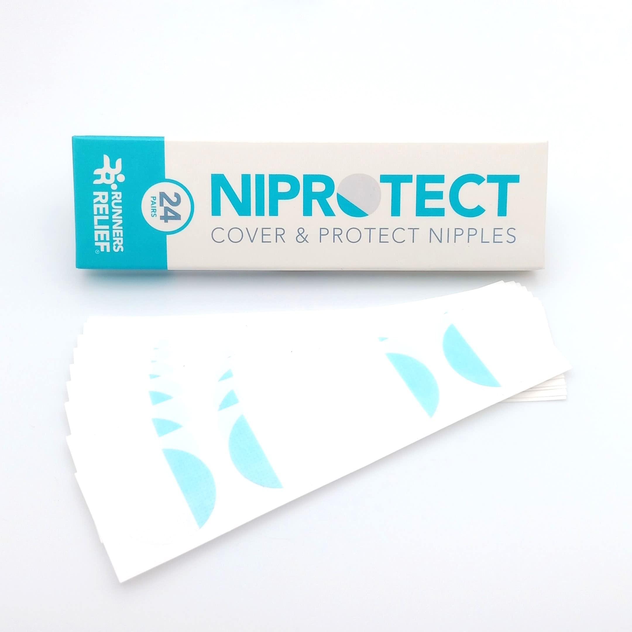 Runners Relief Niprotect - Nipple Plasters for Runners - 24 Pairs per Pack (18mm Diameter)