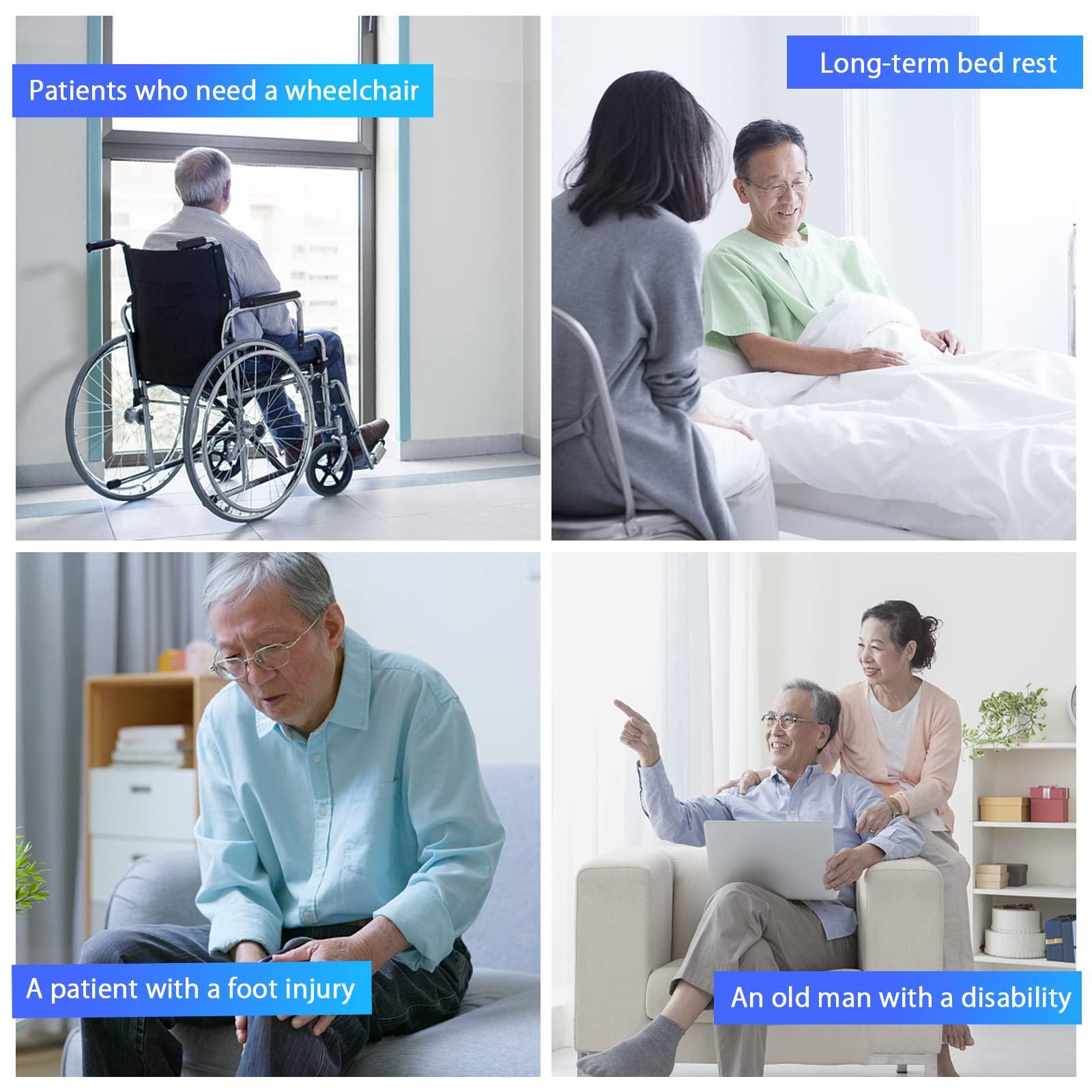 LOSCHEN LOSCHEN Wheelchair Harness Belt Non-Slip Breathable Whole Body Waist Strap Seat Belt for Elderly People and PatientsBlue