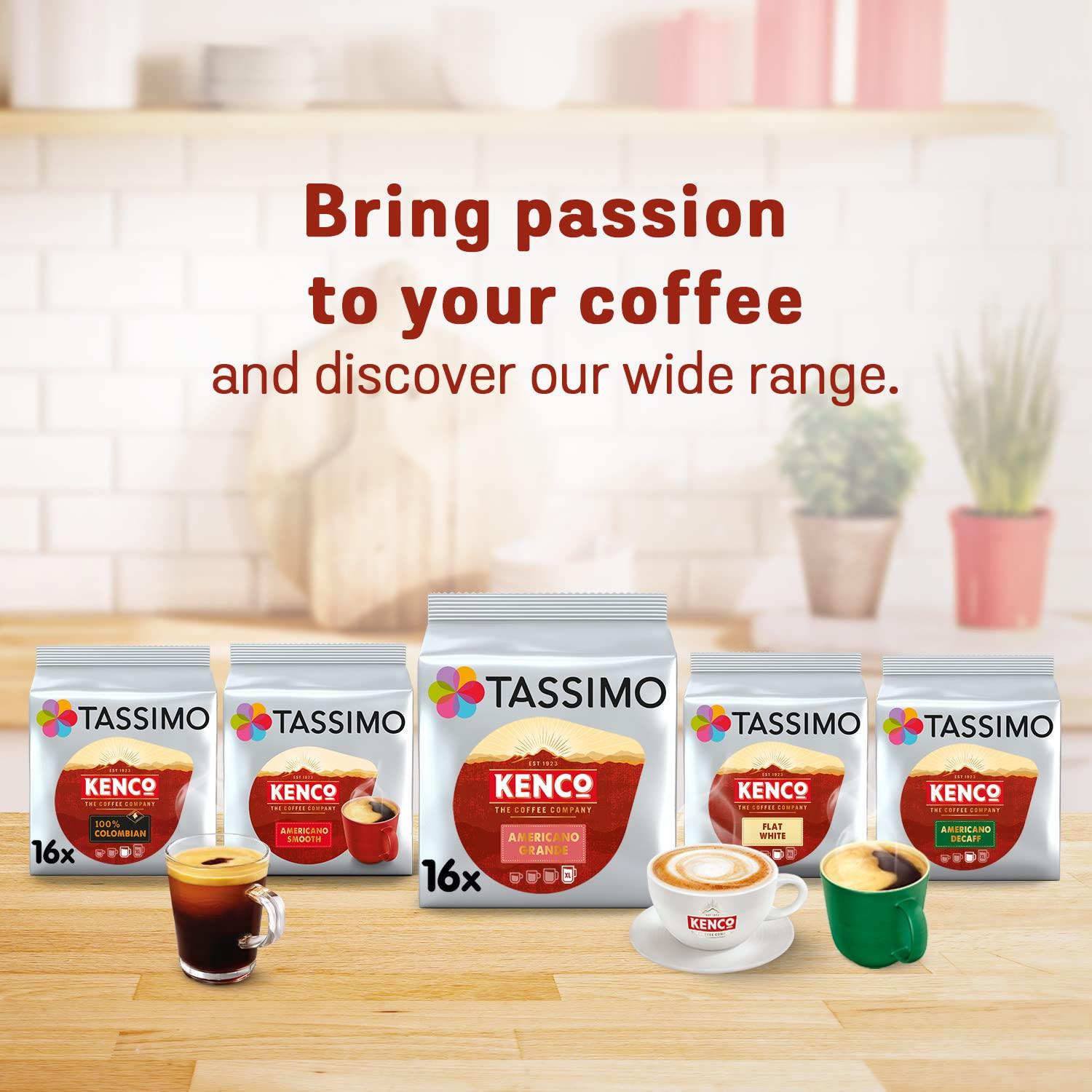 Tassimo Tassimo Kenco Americano Grande XL Coffee Pods x16 (Pack of 5, Total 80 Drinks)