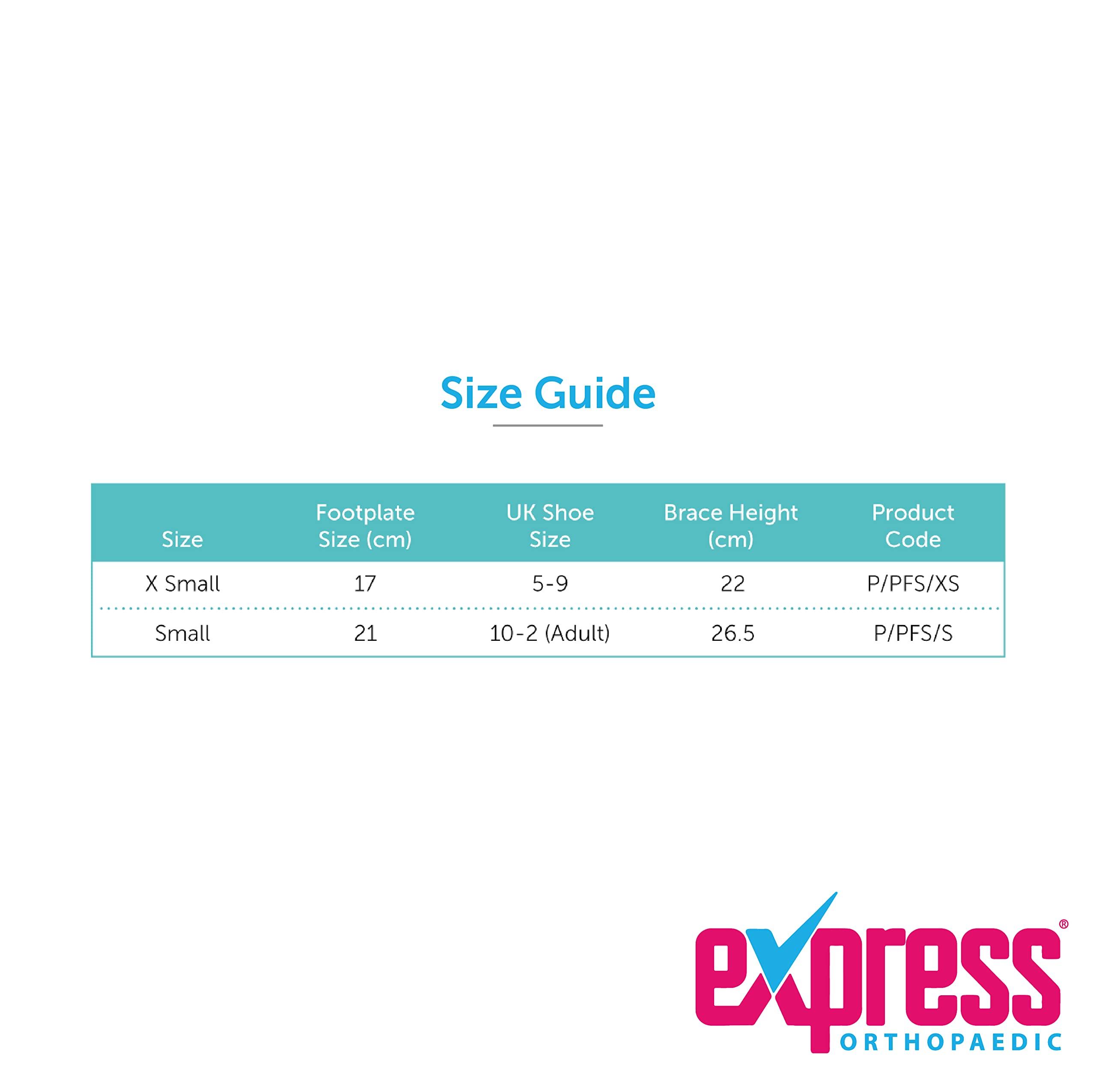 Express Orthopaedic Express Orthopaedic - Kids Adjustable Night Splint, Plantar Fasciitis/Achilles Tendonitis Resting Splint, Lightweight Construction - Supplied to UK Hospitals (Small (Kids Shoe Size UK 10-2))