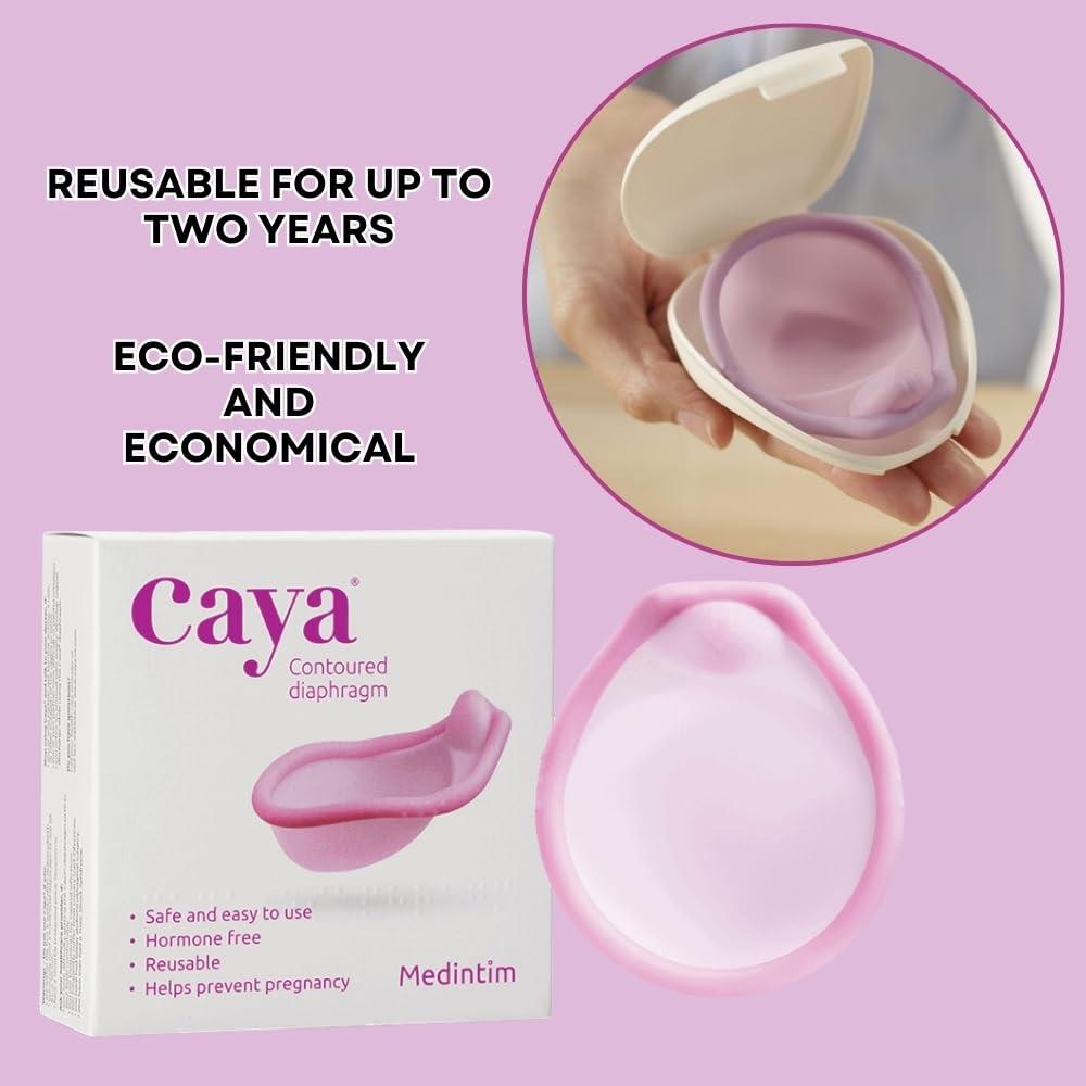 Linenvale CAYA Contoured Diaphragm & 60g Tube of CAYA Diaphragm Gel