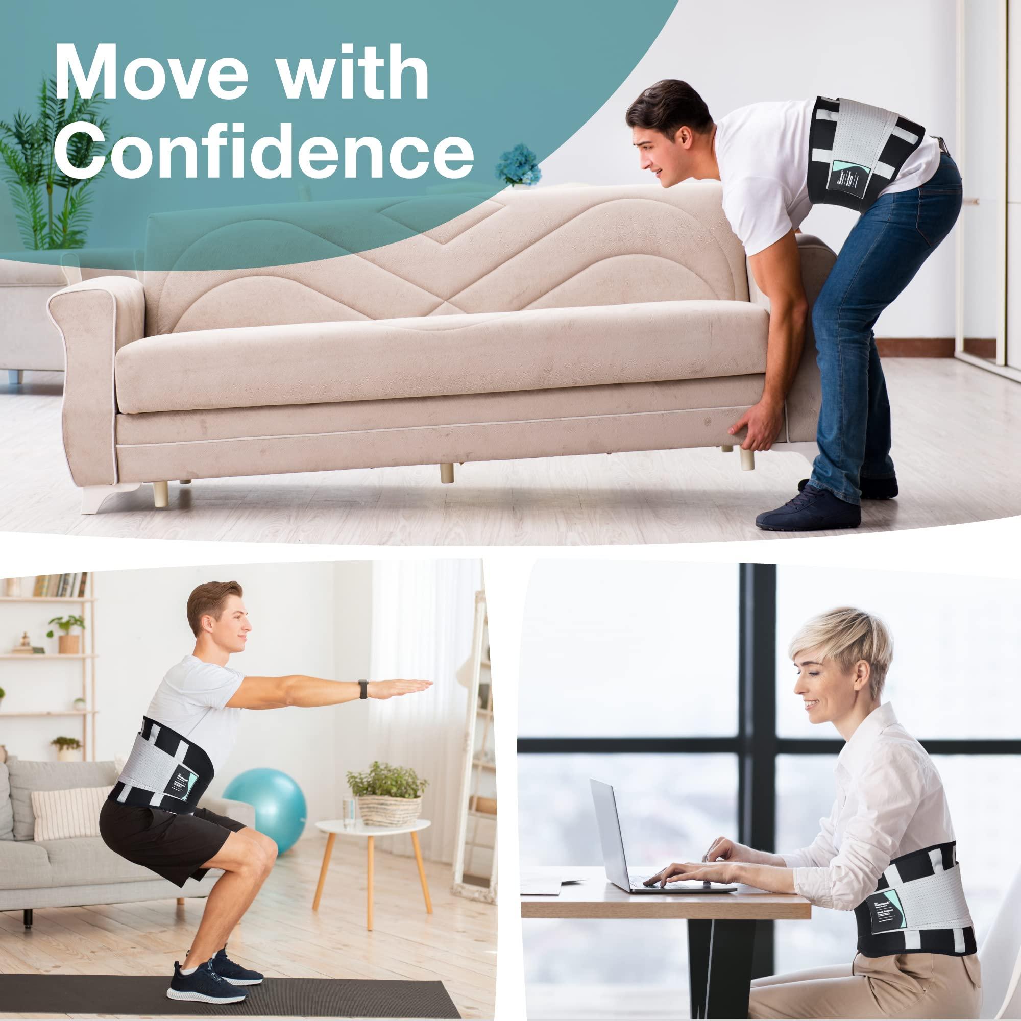 The Restored The Restored Back Brace, Back Support Belt, Back Pain Belt, Back Braces for Lower Back Pain, Lower Back Support for Women and Men, Lumbar Supports, Sciatica Back Support, Lower Back Pain Relief (L)