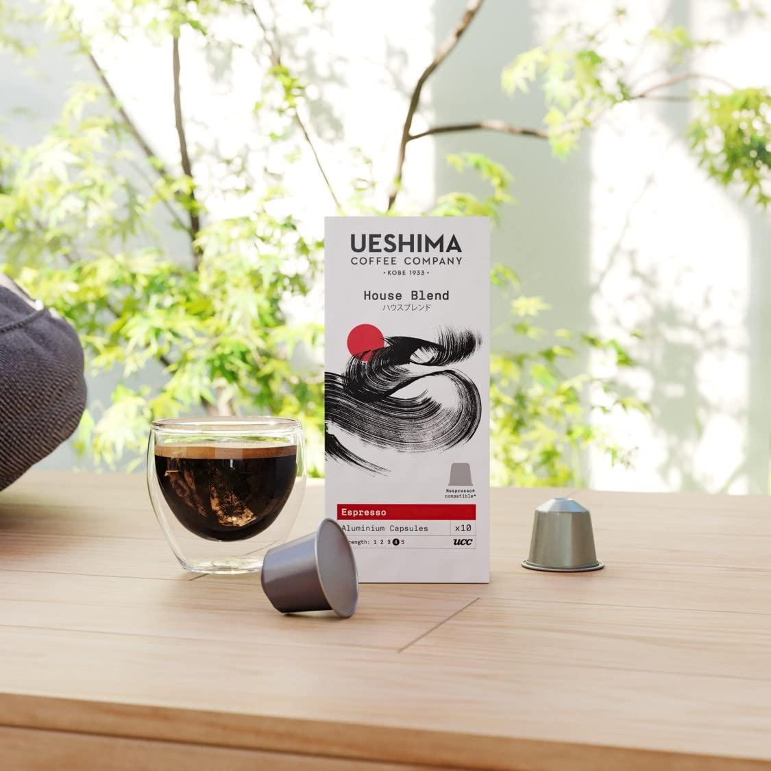 Ueshima Coffee Company Ueshima House Blend Coffee Capsules - 12 Packs of 10 Capsules (120 Cups)