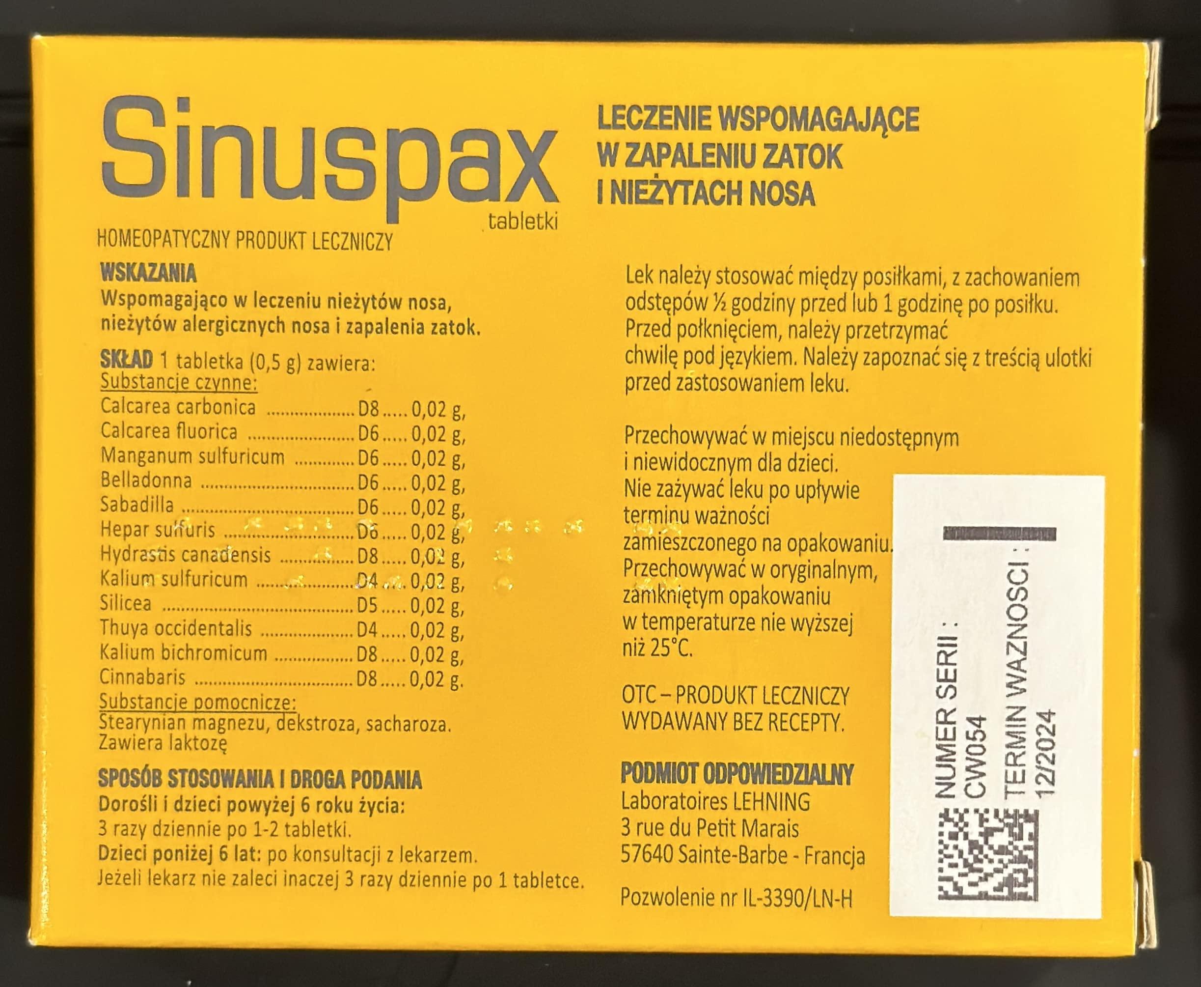 Lehning Lehning Sinuspax 60 Tablets