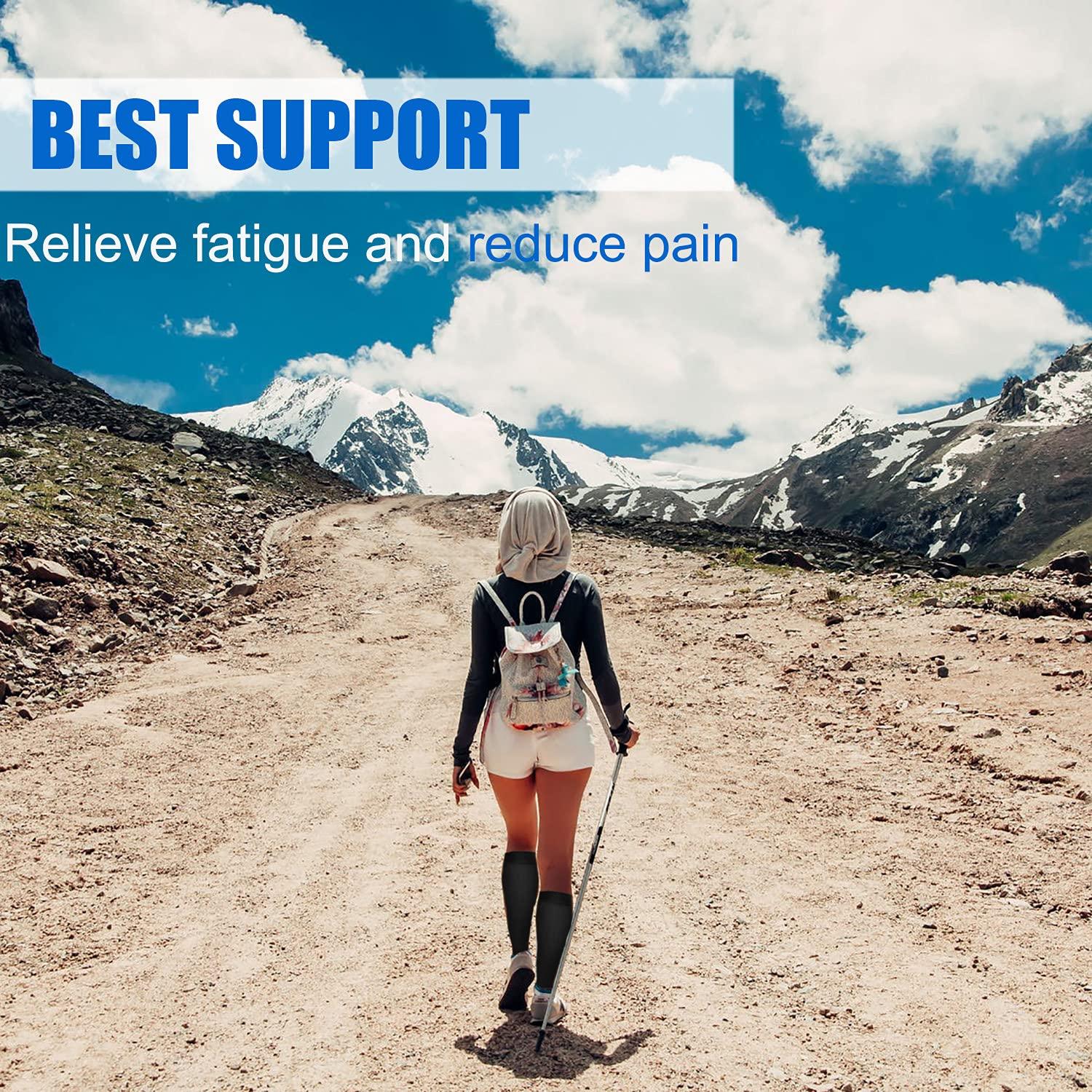 Aoliks Compression Socks for Women & Men Circulation (4 Pairs)- Best Support for Nurses, Running, Hiking, Medical, Pregnancy