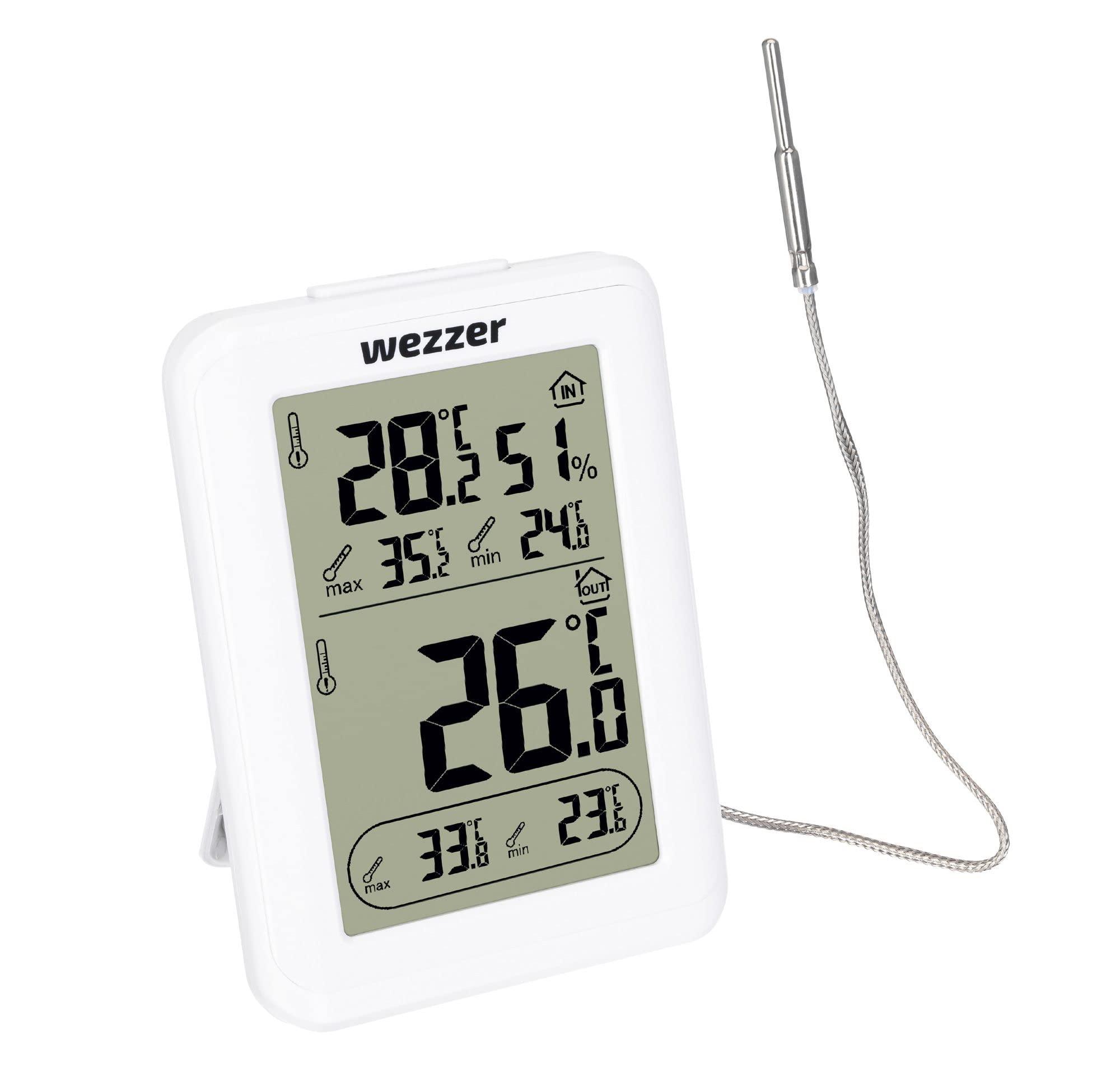 Levenhuk Levenhuk Wezzer SN10 Compact Portable Sauna Measuring Set of Digital Thermometer and Hygrometer with Wired Thermoprobe