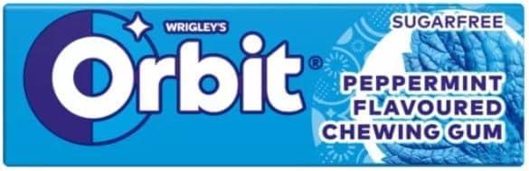 Dnaaz 10-30 Packs of Original WRIGLEY\'S Orbit/Extra Chewing Gum Packs Fresh Stock (Orbit Peppermint, 10 Pack) Helps keep Teeth Clean And Mouth Fresh