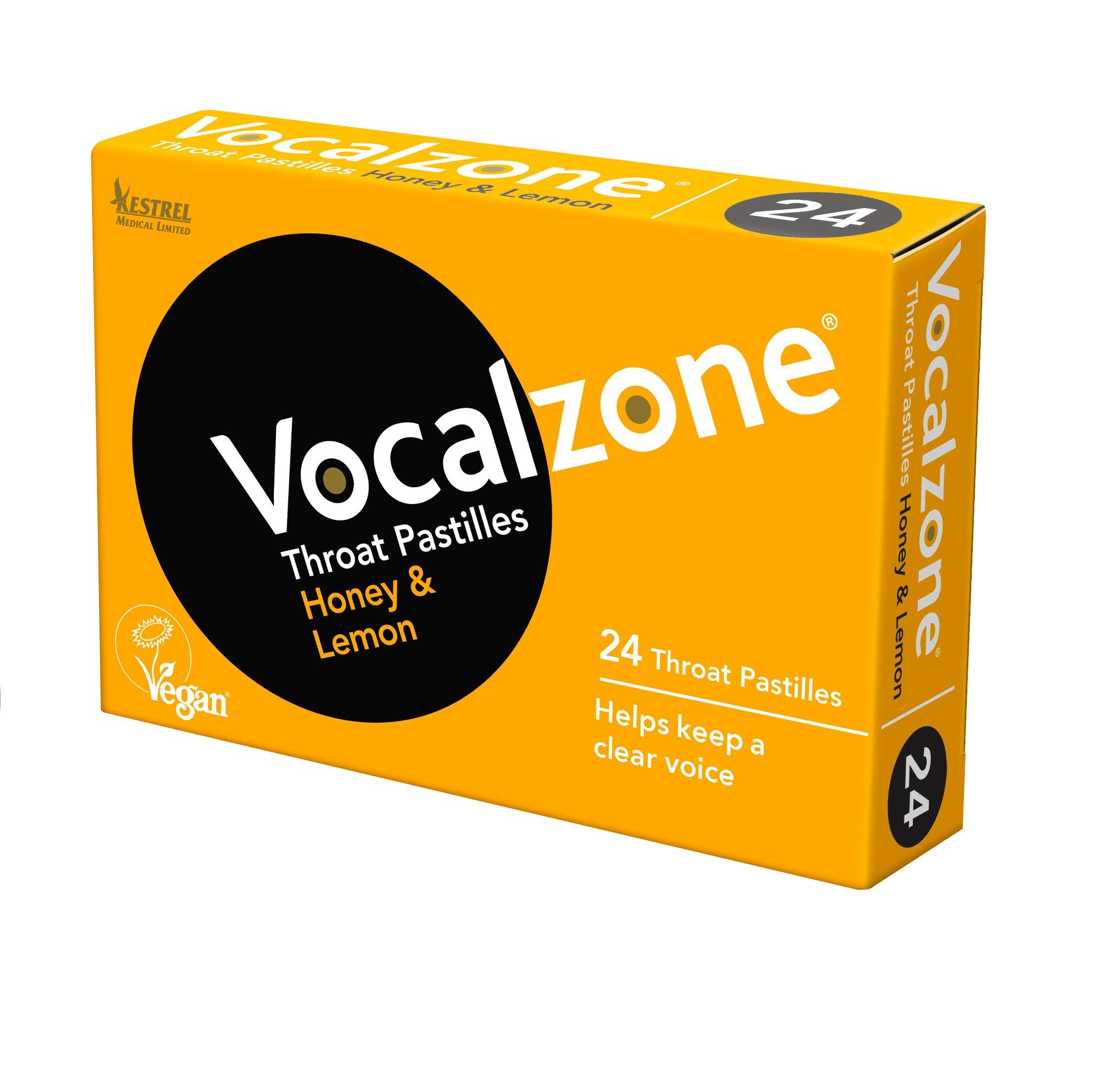 Vocalzone Vocalzone 3 Flavour 6 Pack Bundle | Sore Throat Relief Pastilles | Multi-Pack (6 x 24)