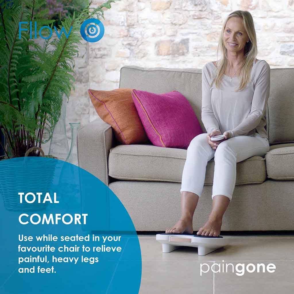 Fllow for healthy legs and feet Paingone Fllow Blood Circulation Boosting Device | 150 Intensity Levels | Healthy Legs Device | Foot Circulation Boosting Machine