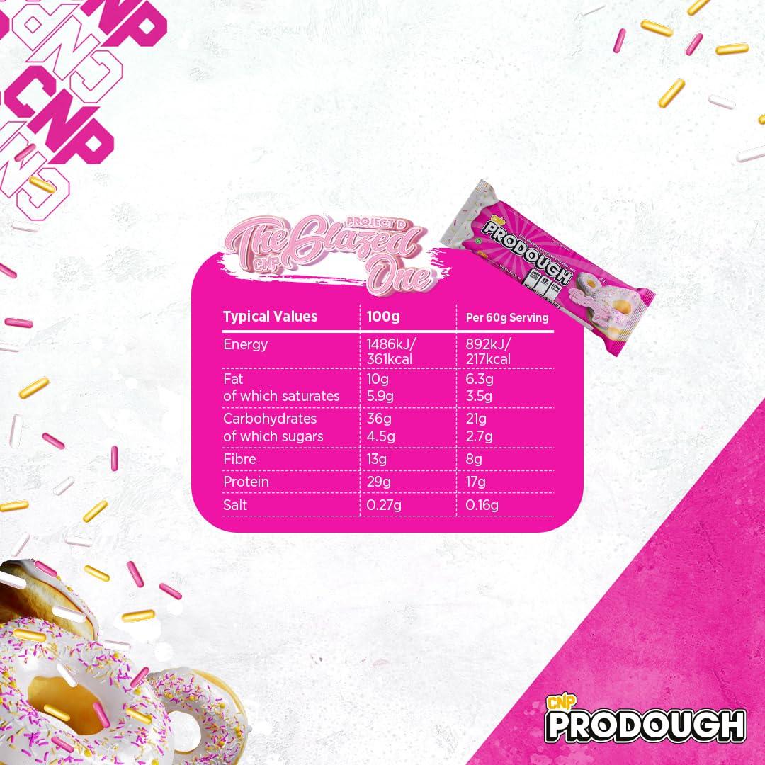 CNP Professional CNP Professional Prodough Milk Protein Bars, 17g Protein, Soft Centre Filled High-Protein Low-Sugar High-Fibre Bars, Available in 5 Delicious Flavours, 12 x 60g (Variety Box)