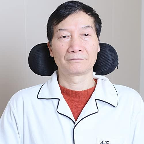 Joyfitness Joyfitness Wheelchair Headrest Head Neck Support Adjustable Wheelchair Headrest Cushion Curved Headrest Pad for Wheelchair,Adjustable Heightening Cushion for Elderly, Disabled