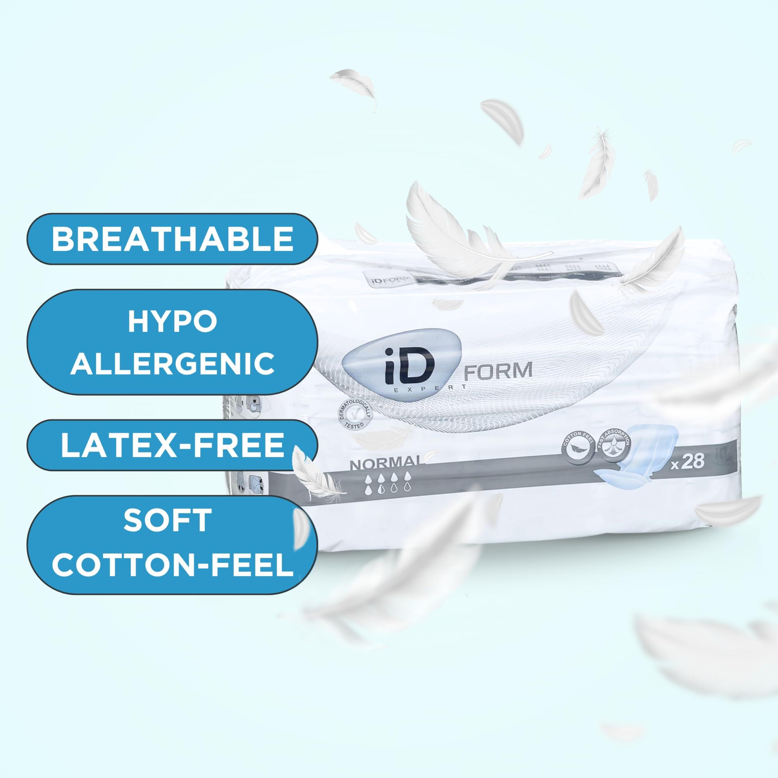 iD Expert iD Expert Form Disposable Incontinence Pad  Super Absorbent, Discreet Design, Anti Leak Protection, Wetness Indicator, Odour Control, Women & Men, Adult Nappies, 2900ml, 21 Pads