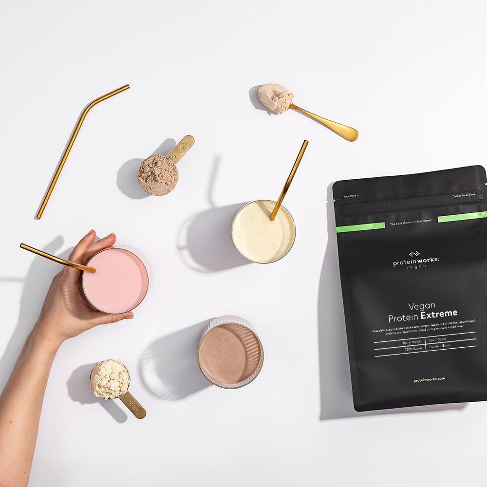 THE PROTEIN WORKS Protein Works - Vegan Protein Extreme, 29g Plant Based Protein, Added Vitamin Blend, 57 Servings, Chocolate Bueno, 2kg