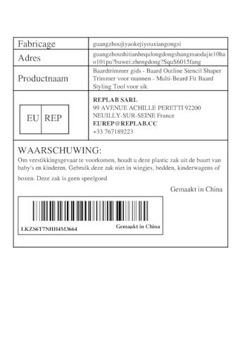 Generic Beard Trimmer Guide - Men\'s Beard Outline Stencil Shaper Trimmer - Multi-Beard Fit Beard Styling Tool for Goatee, French Beard, and Full Beard