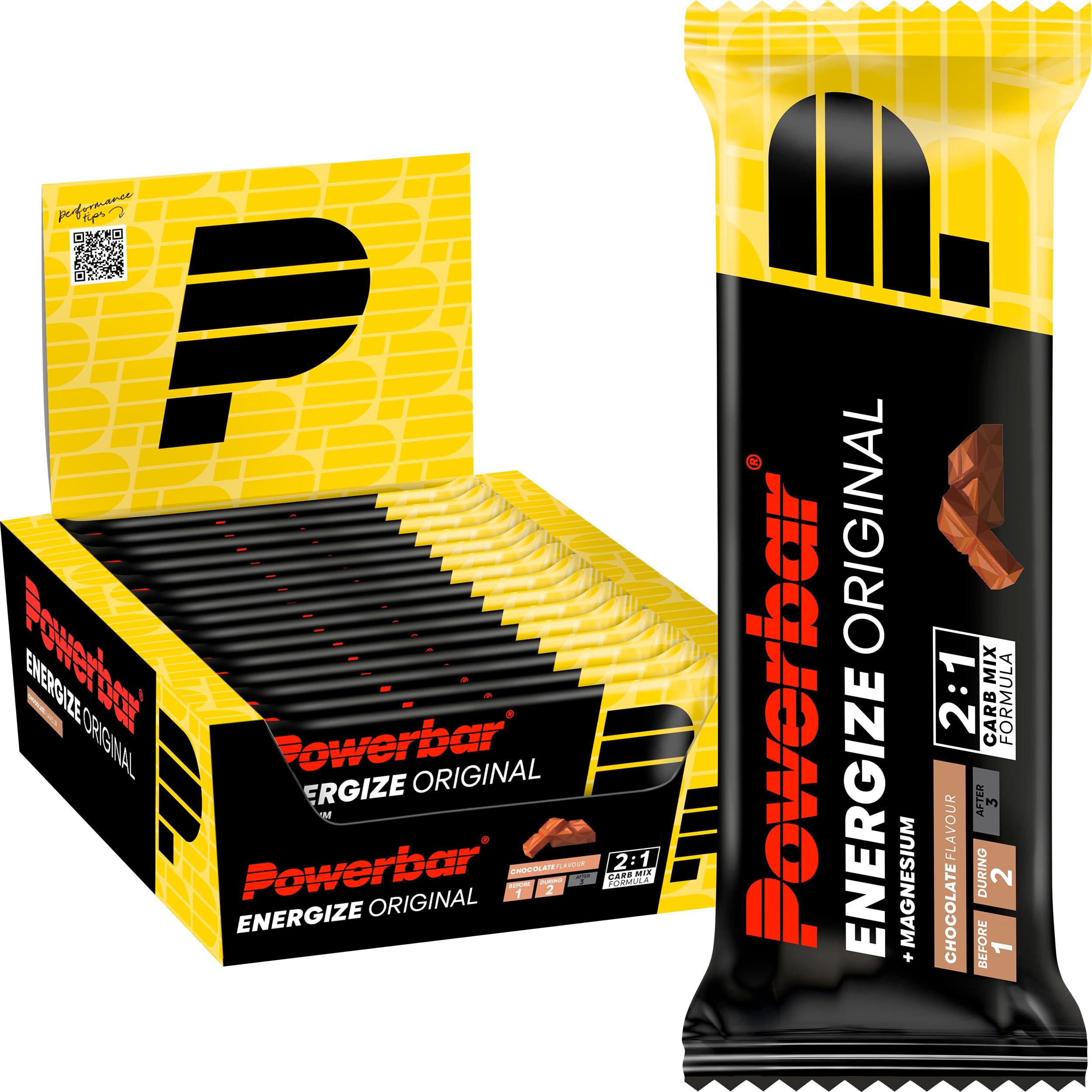 Power Bar Powerbar - Energize Original - Chocolate - 15x55g - High Carb Energy Bar - Magnesium&Sodium