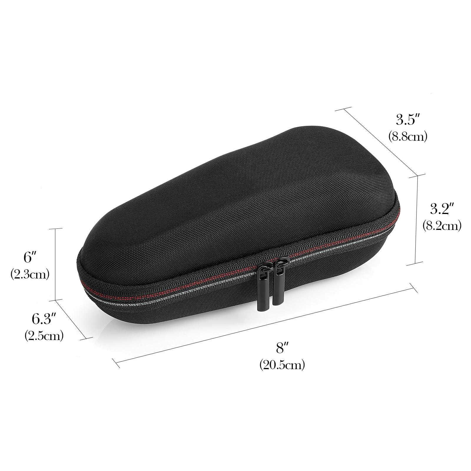 Linkidea Linkidea Hard Shell Electric Razor Travel Case Compatible with Philips Shaver 2400, Braun Series 3, 4, Shaver Protective Storage Box, Shaving Accessories Storage Case (Black)