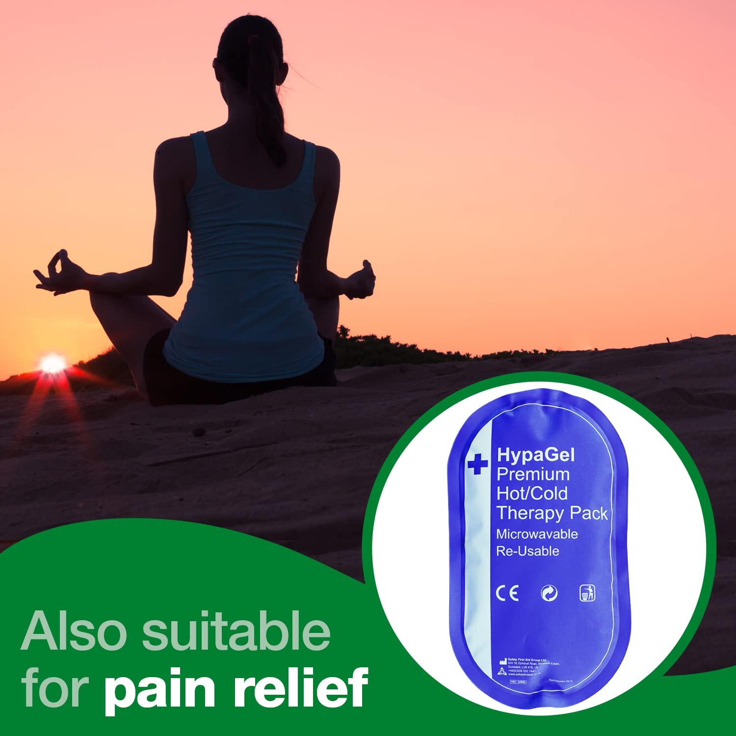 Safety First Aid Group Safety First Aid Group HypaGel Premium Reusable Hot/Cold Therapy Pack, Microwaveable, Freezable Therapy Pack for Sports First Aid, Muscle Strain and Sprain Injuries, Pain Relief