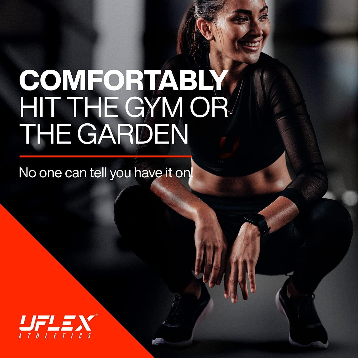 Uflex Athletics Uflex Athletics Knee Compression Sleeve Support for Running, Jogging, Sports, Joint Pain Relief, Arthritis and Injury Recovery-Single Wrap (Medium)