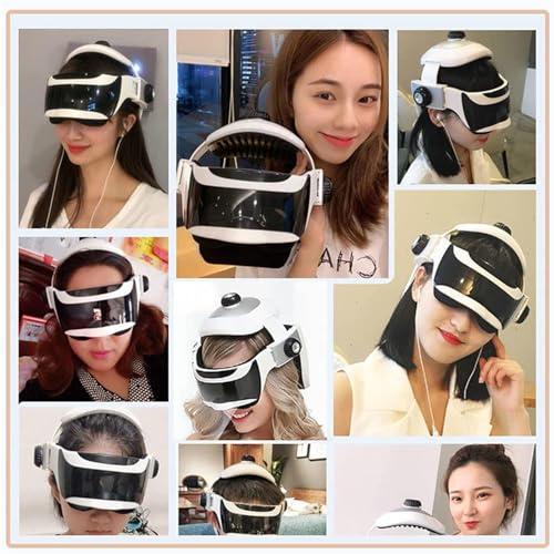 FreshCart Basics Head Massager Scalp Massager with Heat, Kneading, Air Compression - Electric Eye & Neck Massage Helmet for Stress Relief, Headache Relief, Deep Sleep