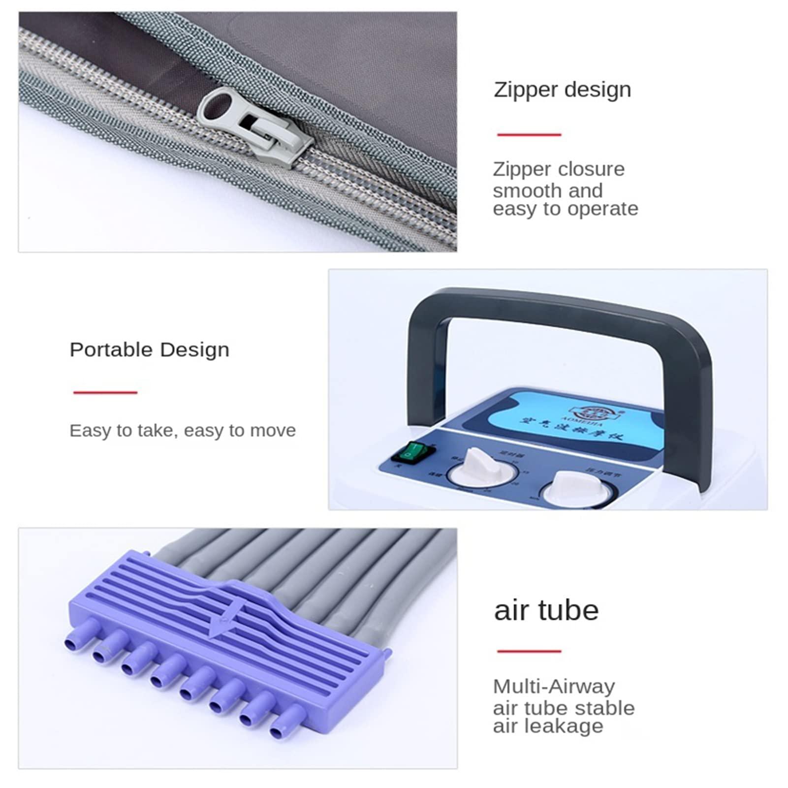 Generic Leg,Waist,Arm Air Compression Massager Recovery Boots Helps for Reduce Swelling,Muscle Relaxation Full Body Pressotherapy Healthcare Rehabilitation Physiotherapy,6 Cavity,Breathable