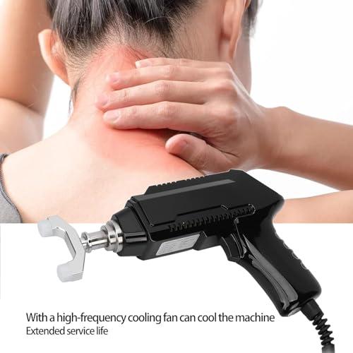 NGARY NGARY Chiropractic Adjustment Kit, Electric Chiropractic Adjusting Tool Spine Massager with 6 Interchangeable Massage Heads, 6 Levels Of Regulable Force, for Scoliosis Adjuster