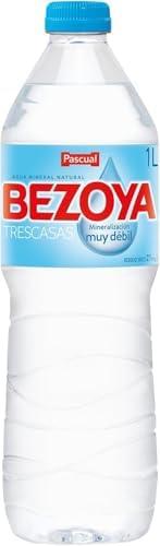 Pascual Bezoya Natural Mineral Water - Pack of 6 x 1L