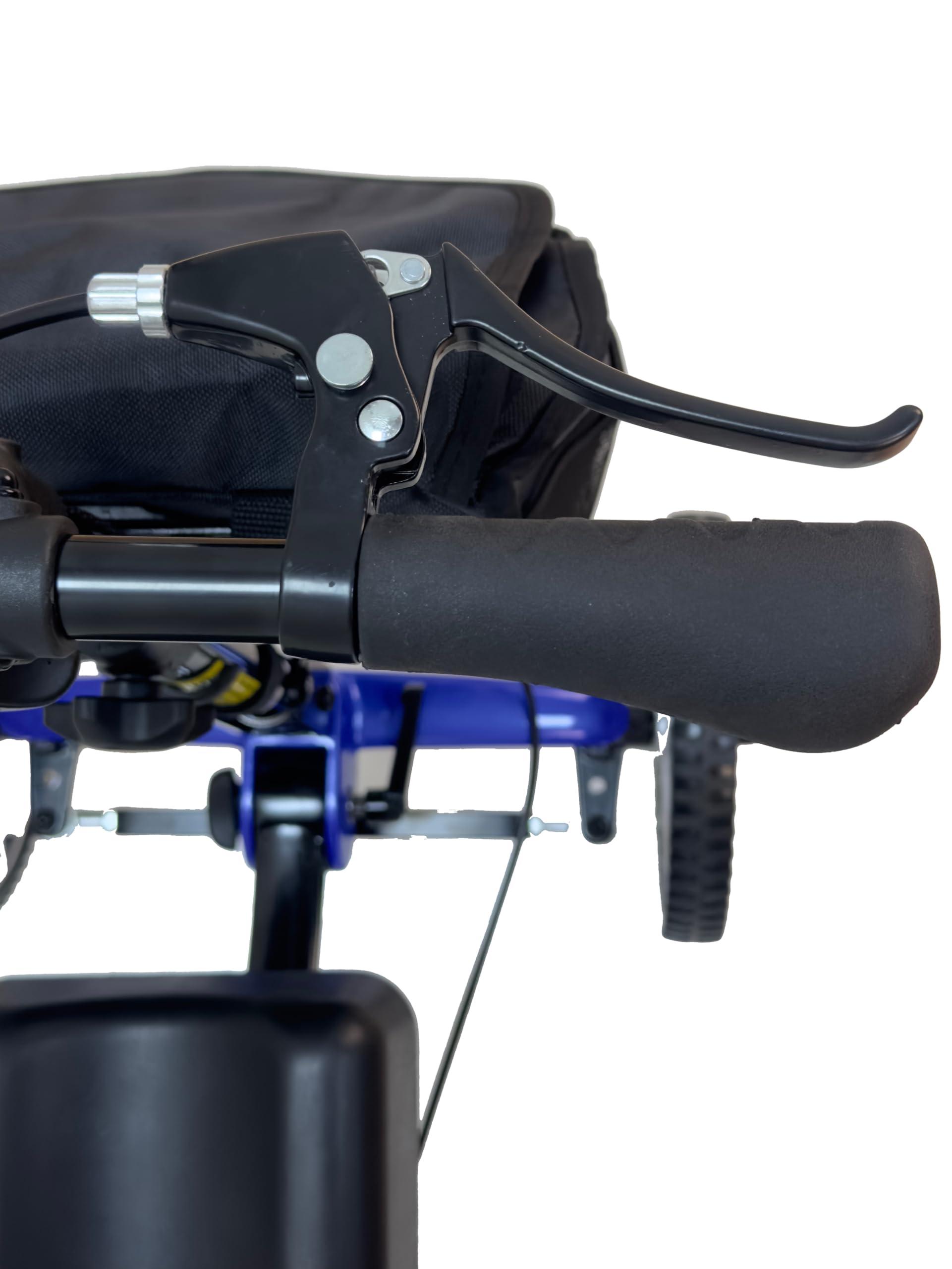 PANLOVA Adjustable Medical Folding Steerable Leg Knee Walker Scooter with Front bag-9251B