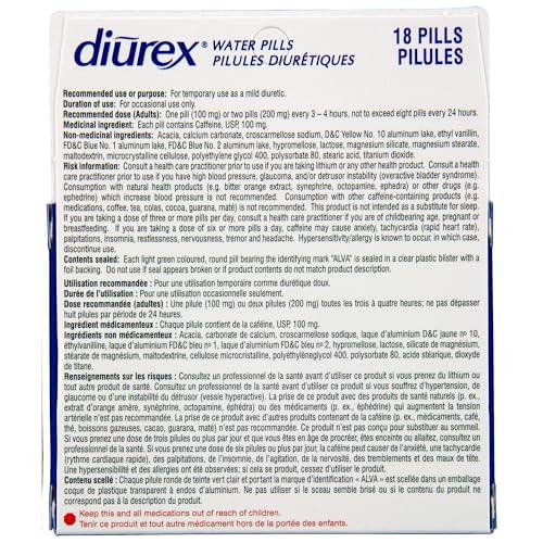 SmartMouth Diurex Water Pills 18 CT