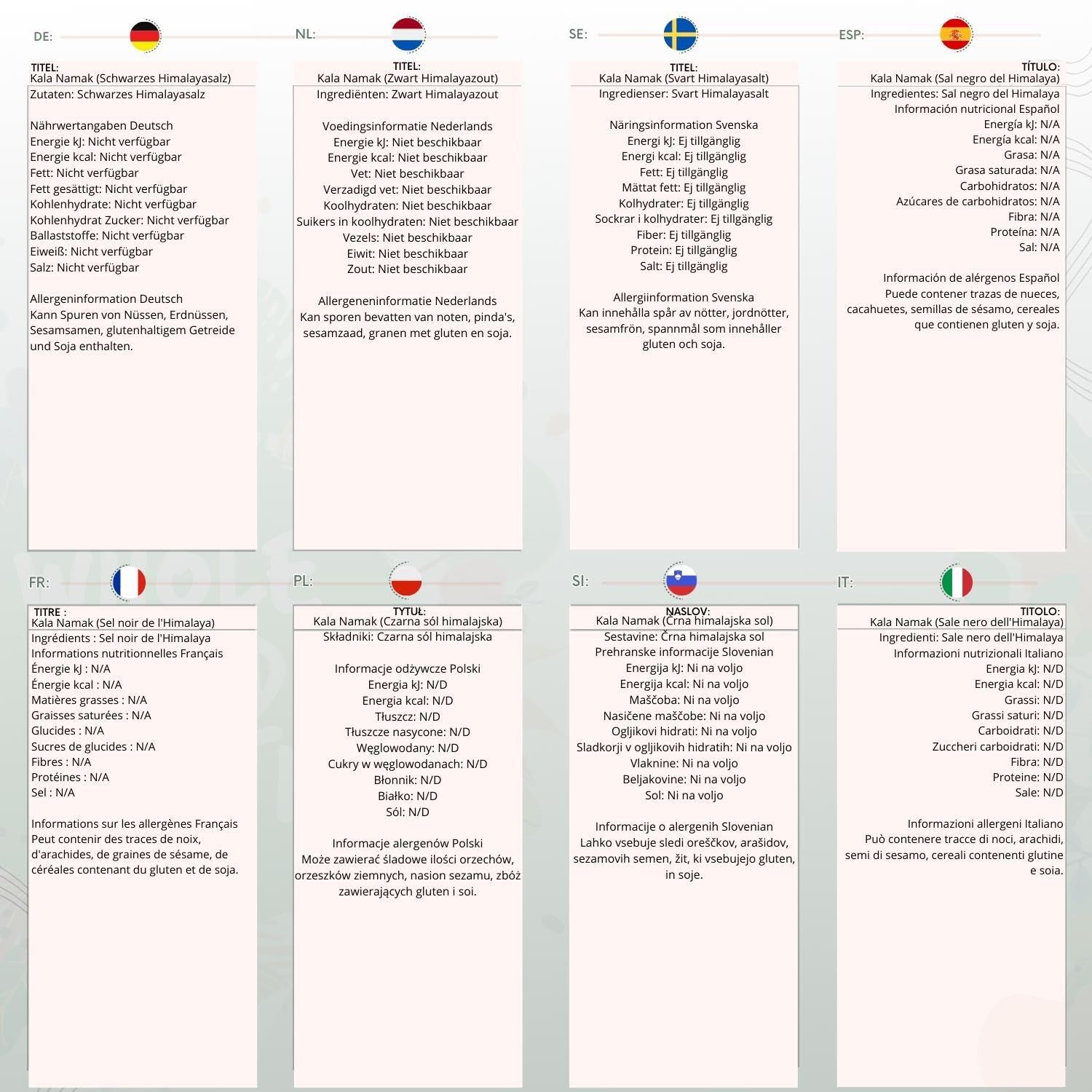 Wholefood Earth Wholefood Earth - Fine Kala Namak Himalayan Black Salt 500 g