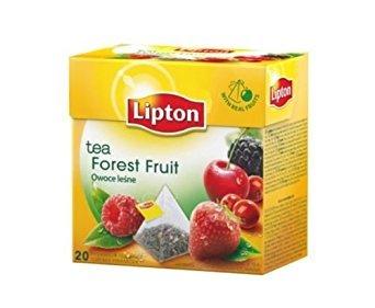 Lipton Lipton Black Tea - Forest Fruit - 20 Premium Pyramid Tea Bags in one pack [Pack of 3]