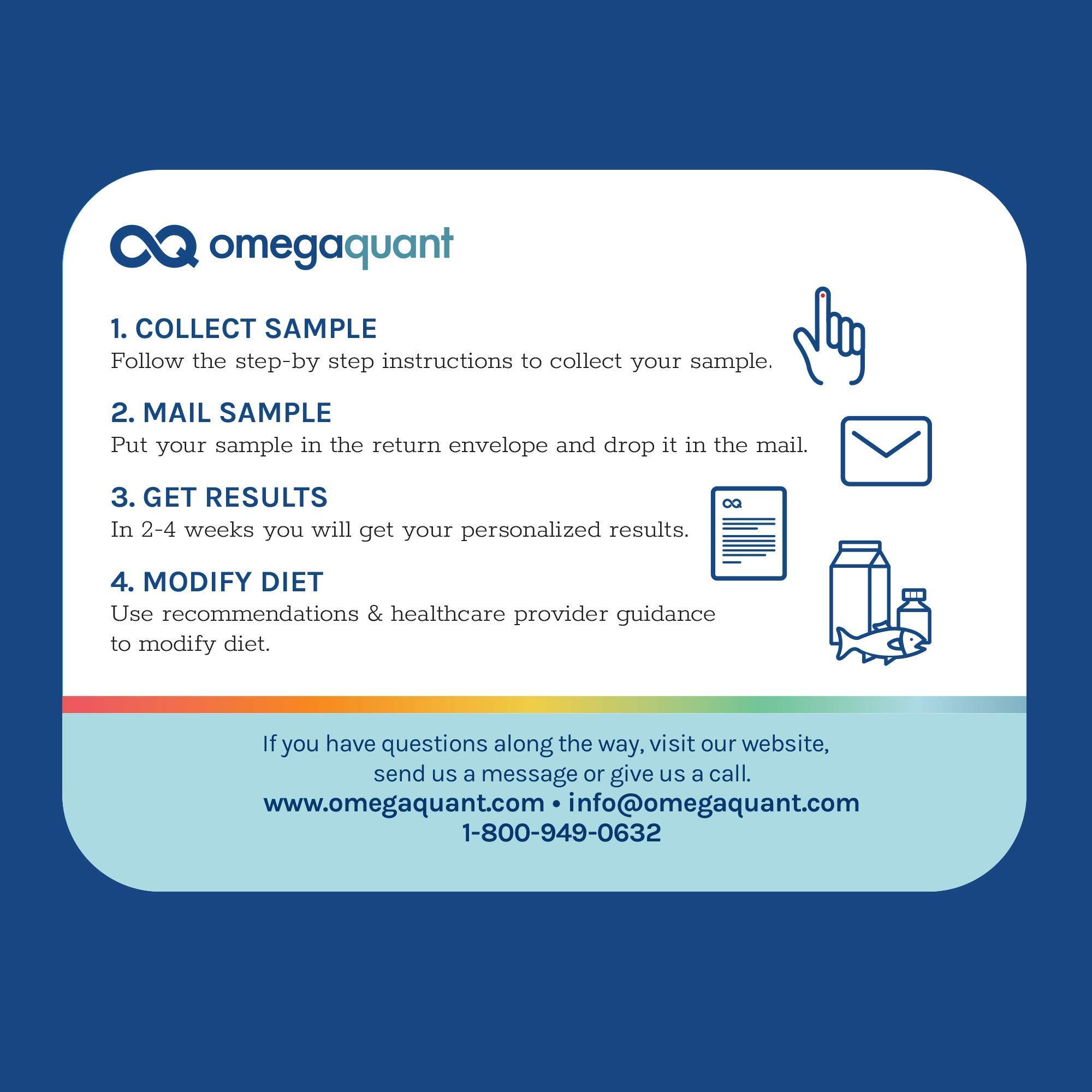 OmegaQuant OmegaQuant Omega-3 Index Basic Test Kit - Includes blood Collection Kit