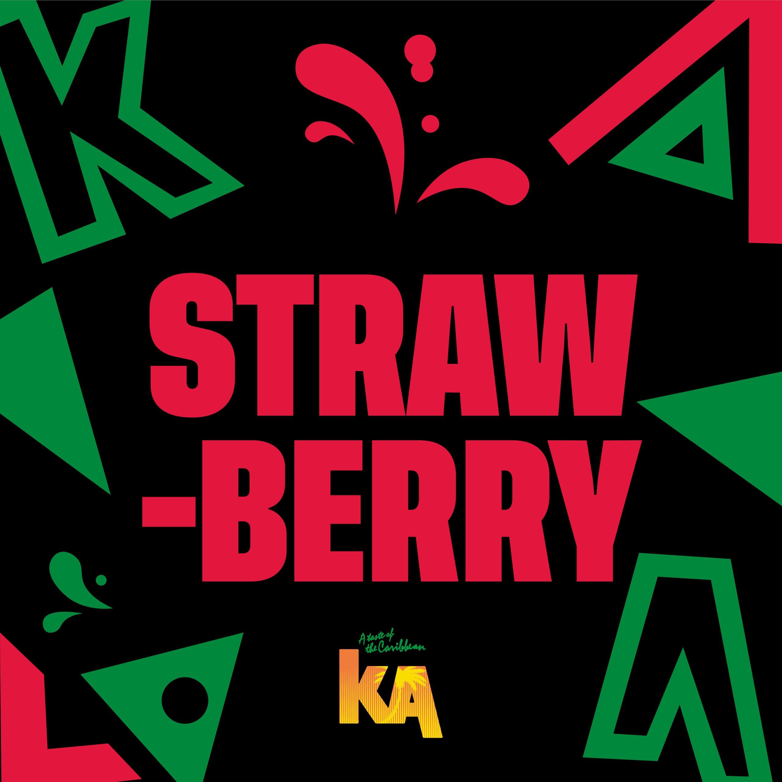 KA KA Caribbean Strawberry Fizzy Drinks - Traditional & Authentic Caribbean Jamaican Style Sparkling Drink - Soft Drinks Multipack - Caribbean Strawberry Soda Drinks Bulk Pack - 24 x 330ml Cans