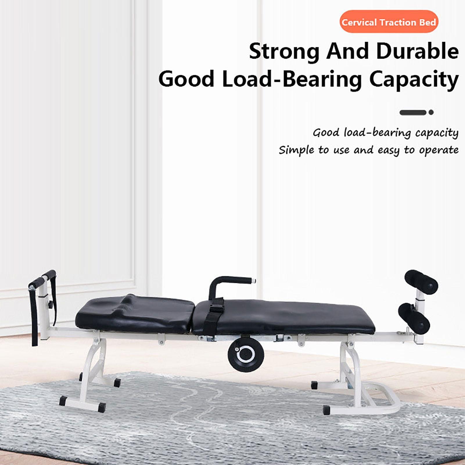 RVUEM RVUEM Massage Traction Bed, Body Stretching Table, Cervical Spine Stretching Device, Massage Bed Device, Massage Bed Table, Cervical Spine Lumbar Traction,Bed W:38cm,003