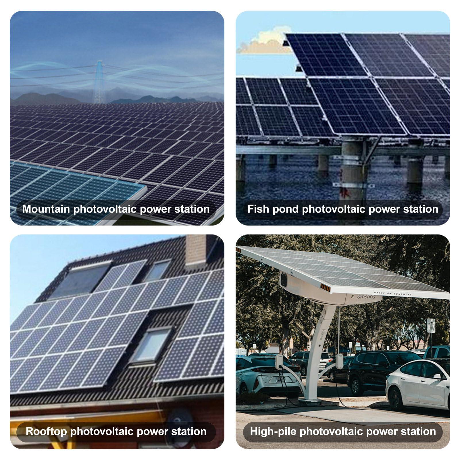 agreilduite agreilduite Solar Panel Electric Cleaning Tool/House Water Fed Pole Kit/Photovoltaic Panel Electric Cleaning Brush,360 Automatic rotation brush head+3.5/5.5/7.5M Extension Pole,5.5m/18ft