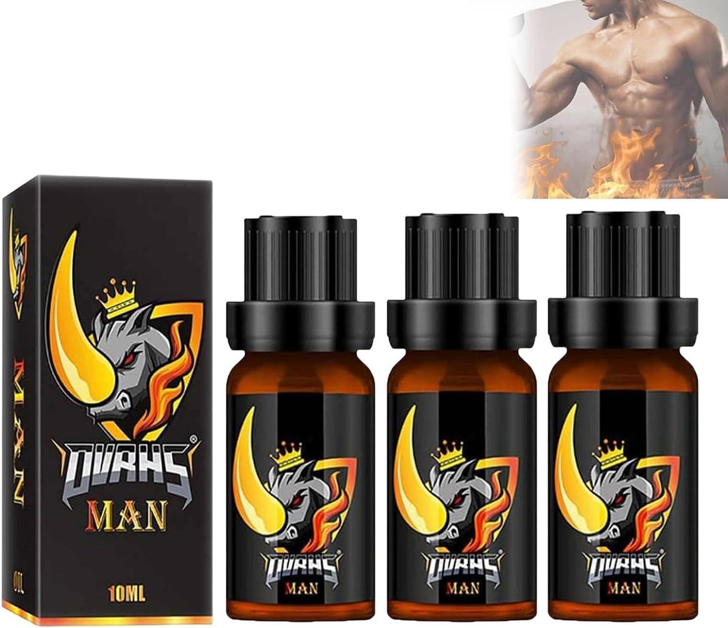 Gokame Men Essential Oil Medilisk, Medilisk Men Essential Oil, Complex Mens Drops, Energy Massage Essential Oil for Men, Boost Strength for Men, Energy Massage Essential Oil (3pcs)