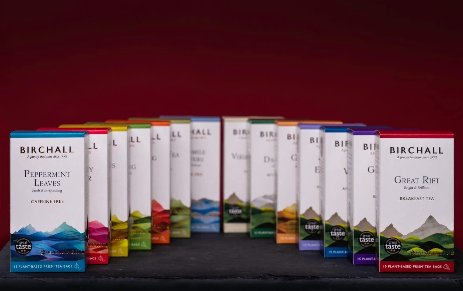 Birchall Birchall Tea - Green Tea - Box of 200 Enveloped Plant-Based Prism Tea Bags - Experience the Antioxidant Rich & Delicate Flavor of Healthful & Nutritious Brew for Every Day