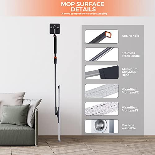 Sunki 36\" Large Wrestling mat mop Commercial Dust Mops for Floor Cleaning Push mop with Adjustable Handle for Company Hotel Household Cleaning Supplies