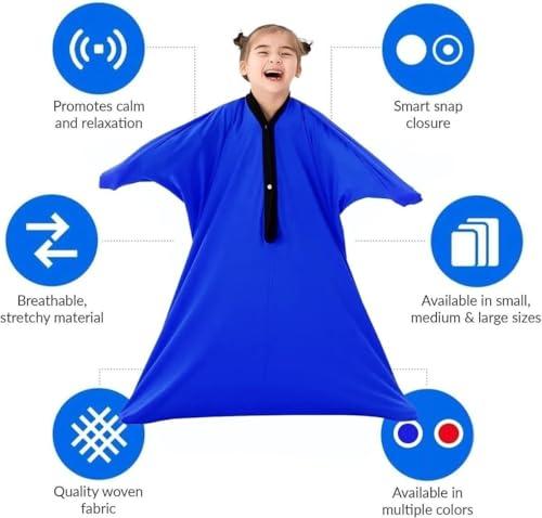 DTREEL DTREEL Sensory Body Socks Sensory Compression Blanket Children Adults Aids For Autism SPD Fears Lack Of Concentration(Green,S)