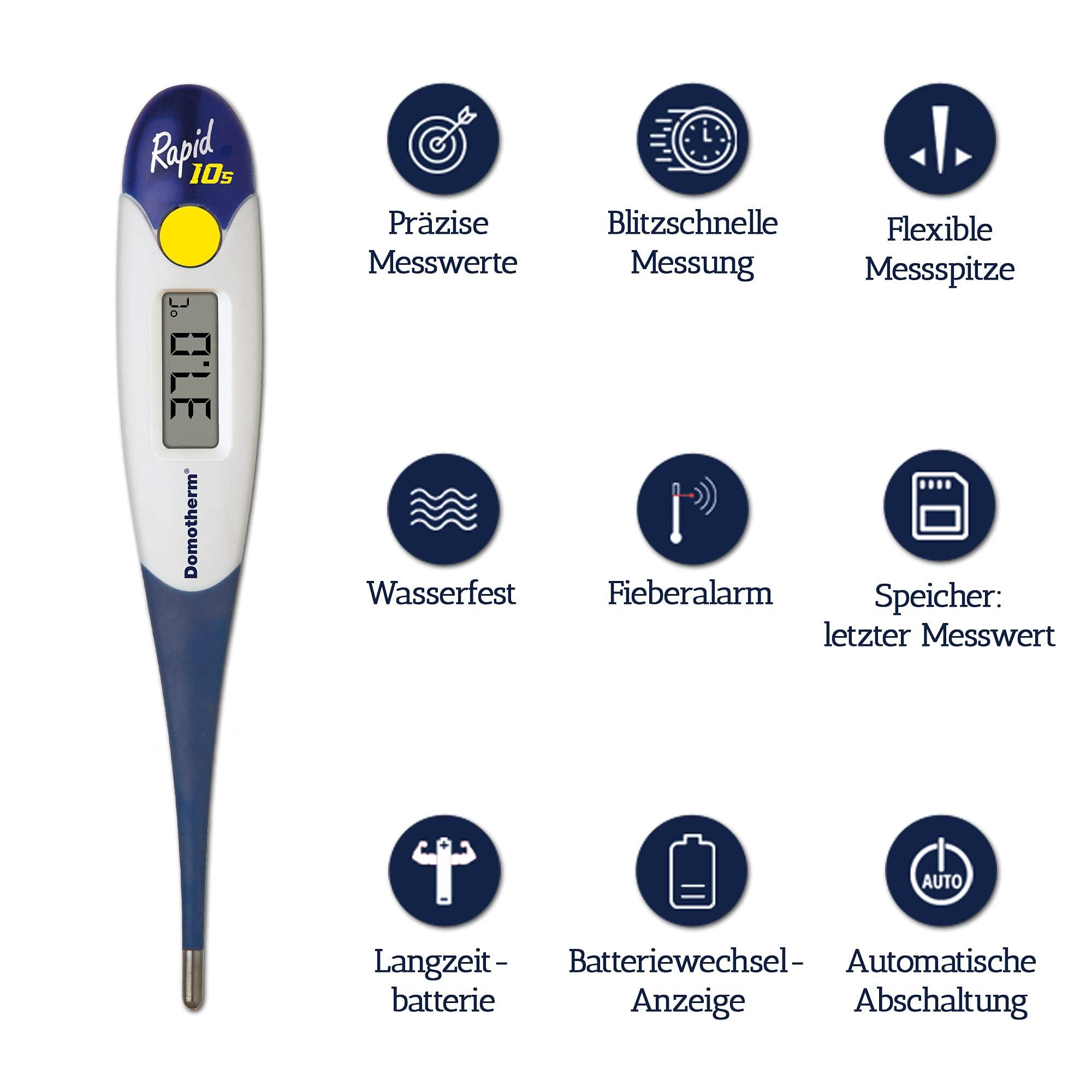 Domotherm Domotherm Rapid 10s - fever thermometer for measuring body temperature in just 10 seconds