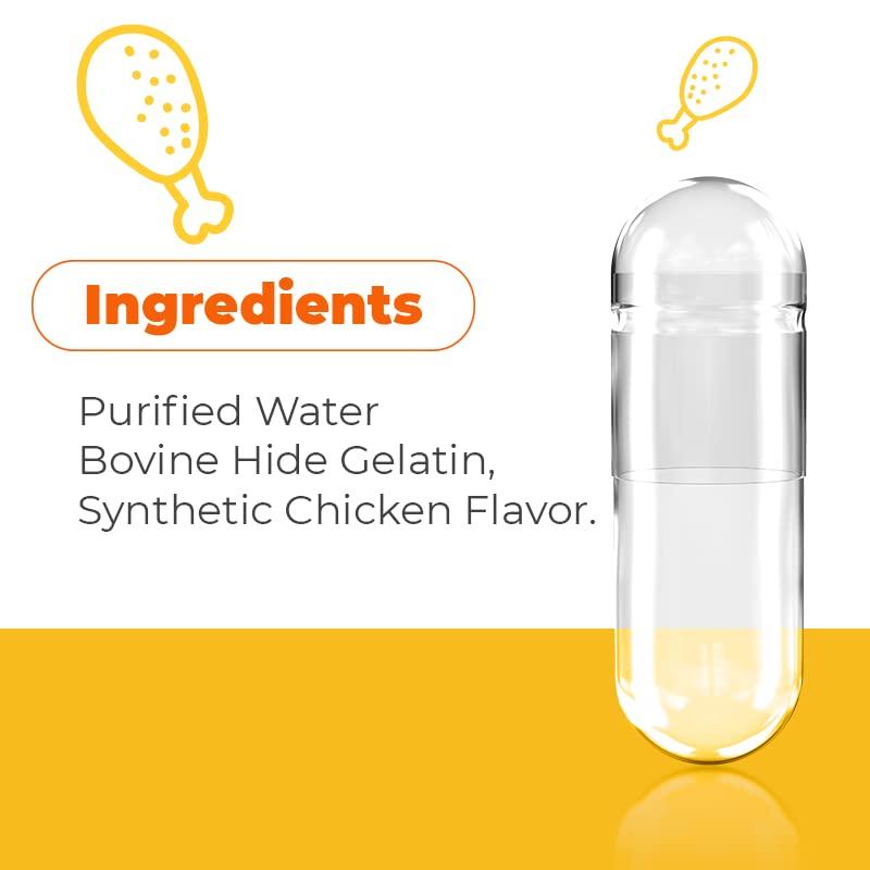 Capsuline Capsuline PetCaps Chicken-Flavored Gelatin Empty Capsules, Size 3 (100 Count)
