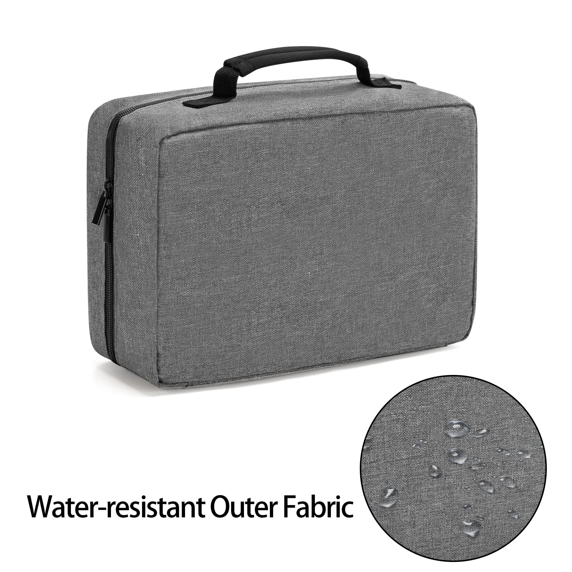 Trunab Trunab Small Medical Bag Empty, First aid Bag with 2 Inner Flap, Portable Emergency Kits Trauma Bag with More Storage for Medical Supplies, Grey - Patented Design