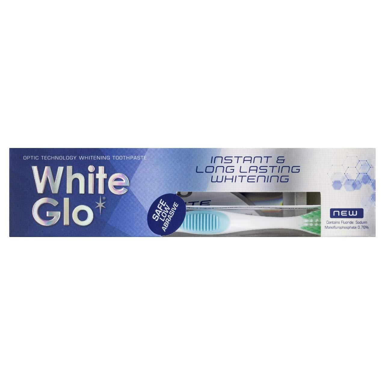 White Glo White Glo Instant White Optic Technology Whitening Toothpaste + Toothbrush
