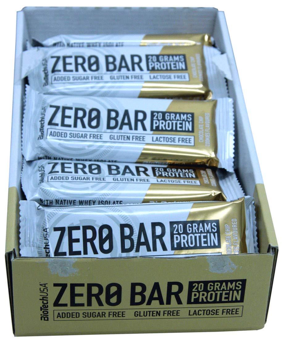 BioTechUSA BioTech USA - Zero Bar, 10 x 50g Chocolate Chip Cookies