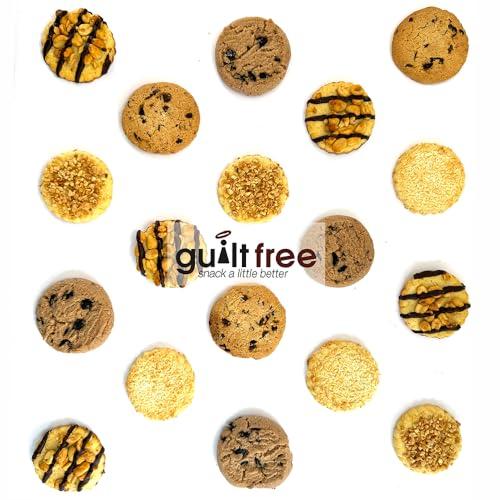 guilt free GuiltFree Sugar Free Cookies 128g No Added Sugar Biscuits Sugar Free Cookie Biscuit Keto for Diabetic Friendly Gift Hamper Basket Box Collection (Cookies & Cream)